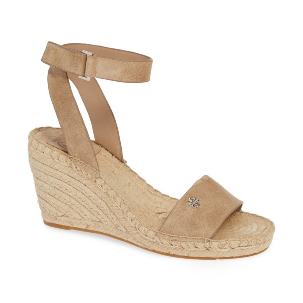 Tory Burch Bima 2 90MM Wedge Espadrille - Perfect Sand - 8